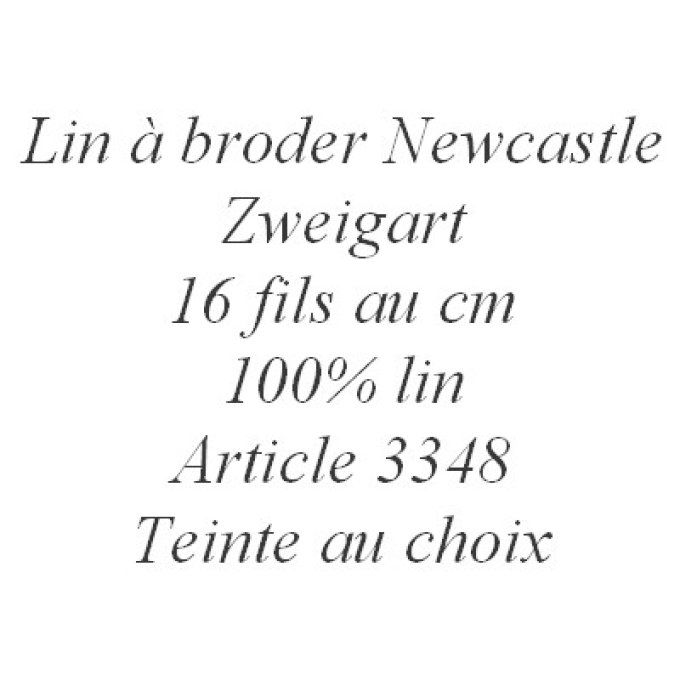 Lin à broder 16 fils au cm Zweigart, 50cm x 70cm, teinte au choix